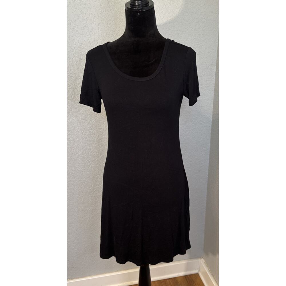 Olivia Rae T-Shirt Dress‎ Black Crisscross Back Size Medium